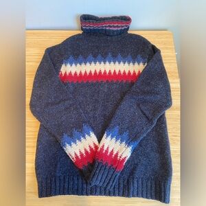 Vintage Tommy Hilfiger Wool Ski Turtleneck Sweater - Size M
